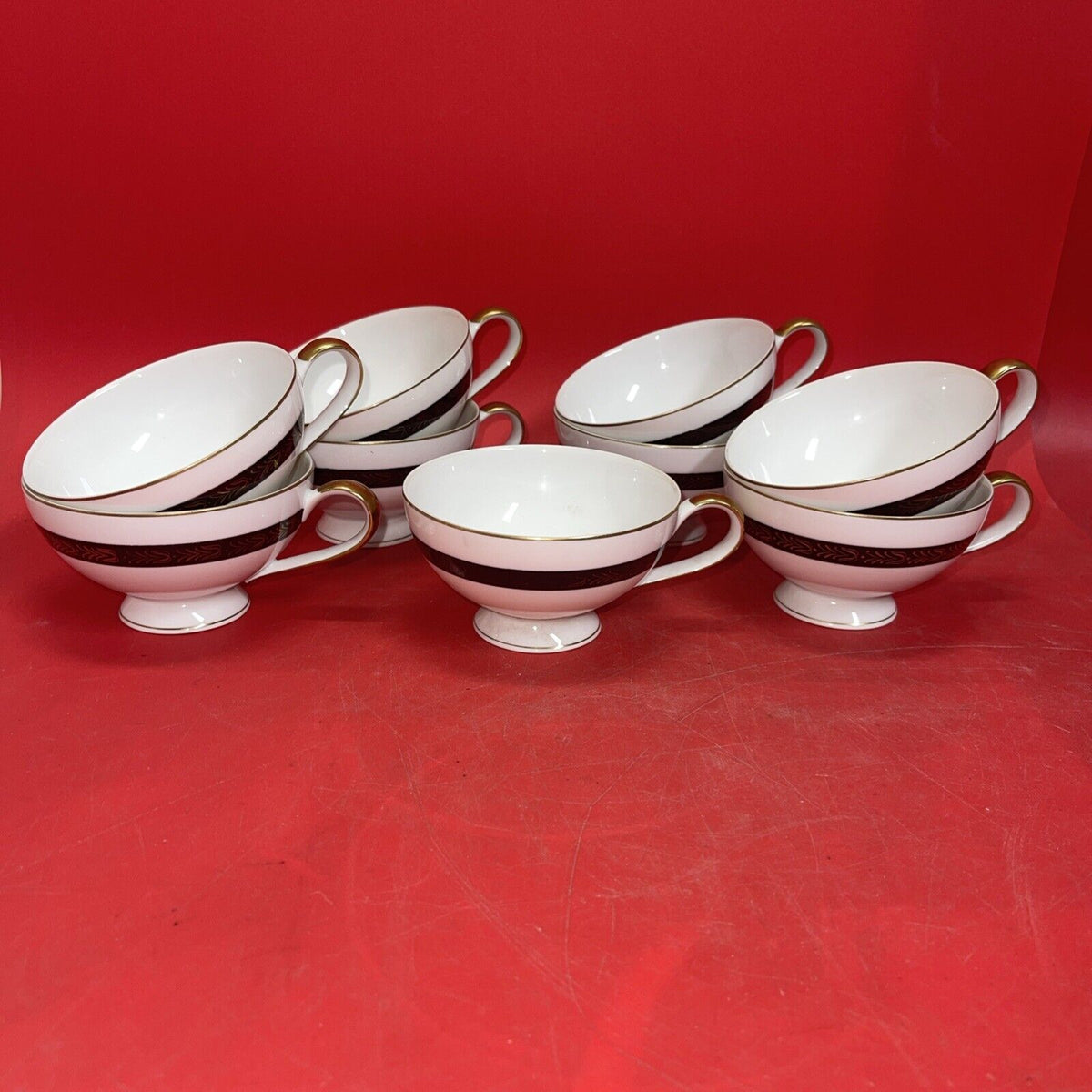 MIKASA Fine China NARUMI "Plaza" Lot 9 CUPS