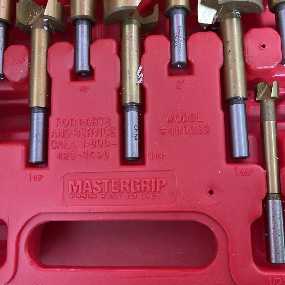 MASTERGRIP 480082 16pc Titanium Plated Bit Set *With Carrying Case