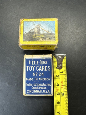 VTG Miniature Playing Cards/ Lot Of 2