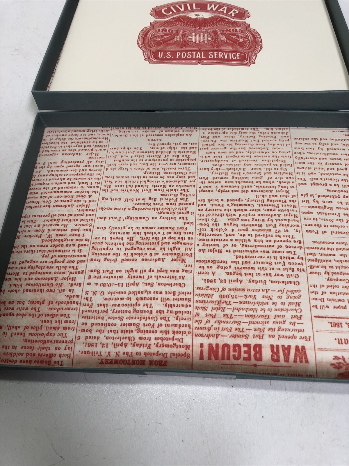 U. S. Postal Service Civil War Booklet Without Stamps