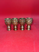 Vintage Brass Candle Holder Cup From Hollywood Regency era Mantel Candle Holder