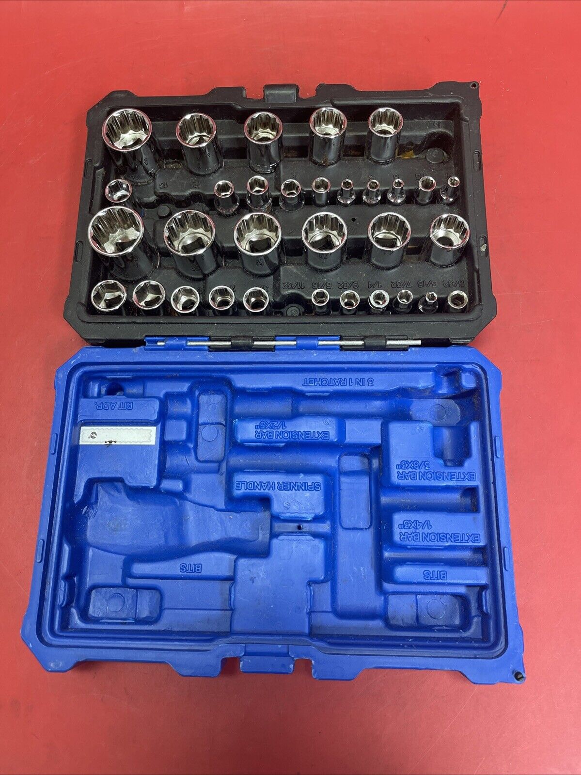 Kobalt 32-Piece Standard (SAE) and Polished Chrome Mechanics Tool Set