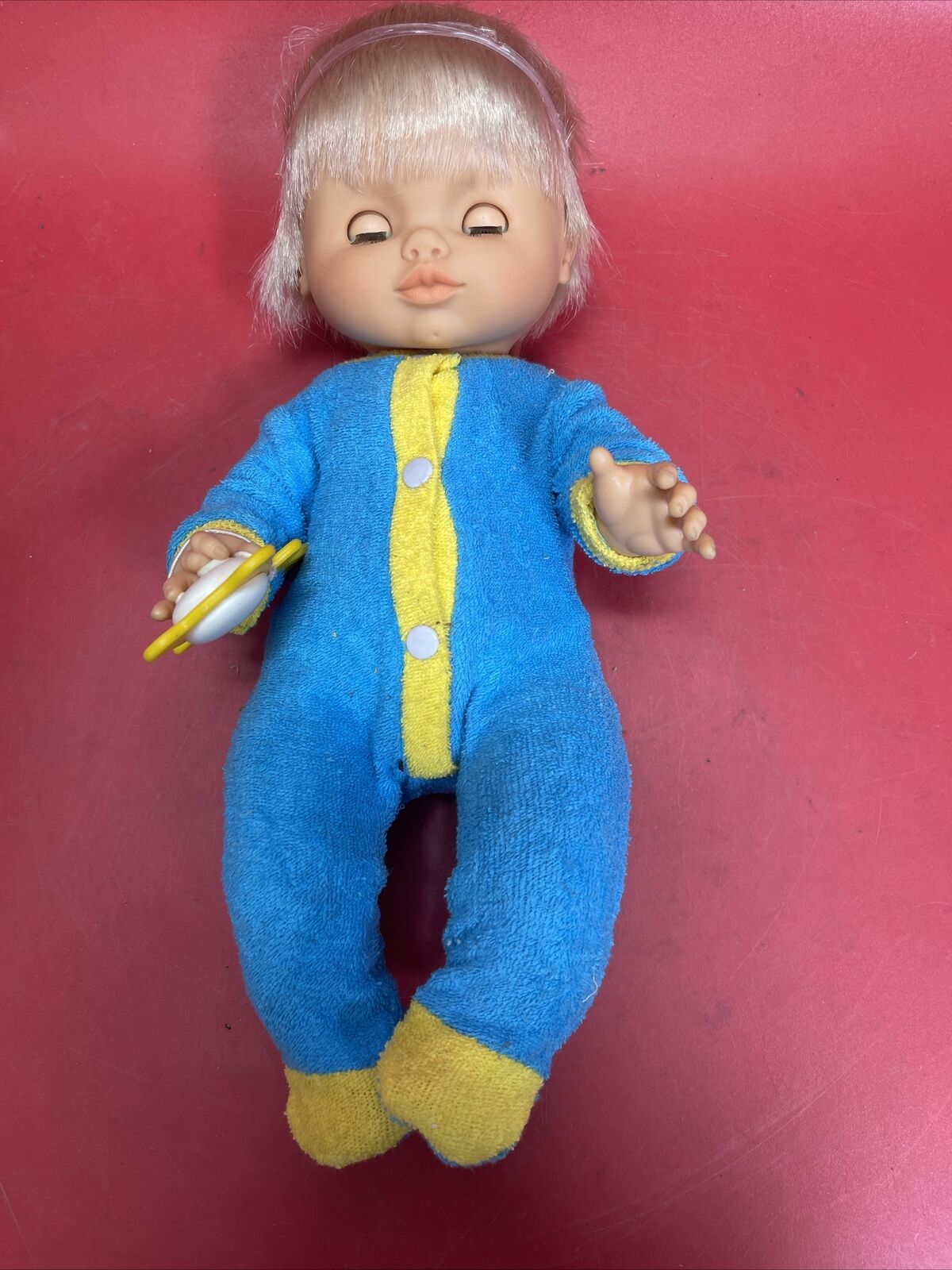 Vintage Famosa Baby Doll Blue Eyes Blonde Made In Spain 15”