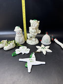 Irish Celtic Ceramic Christmas Ornaments/ Lot Of  8