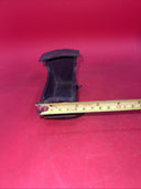 Antique Wood Doll Cradle with Hood, Old Black Stain, 4.5"