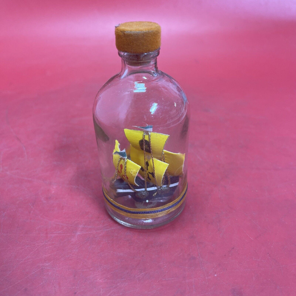 Vintage Cedar Point Souvenir Bottled Ship