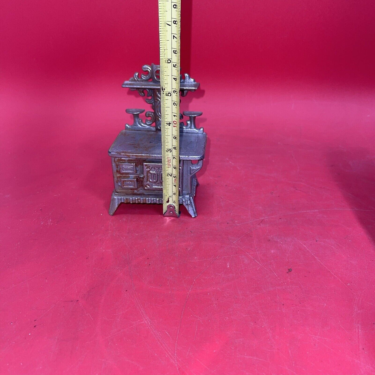 Vintage Cast Iron Miniature DOT Stove Doll house Furniture Collectible Detailed