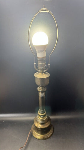 VINTAGE BRASS TABLE LAMP 23” Tall