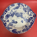 Antique Blue White Japanese Plate platter  Porcelain