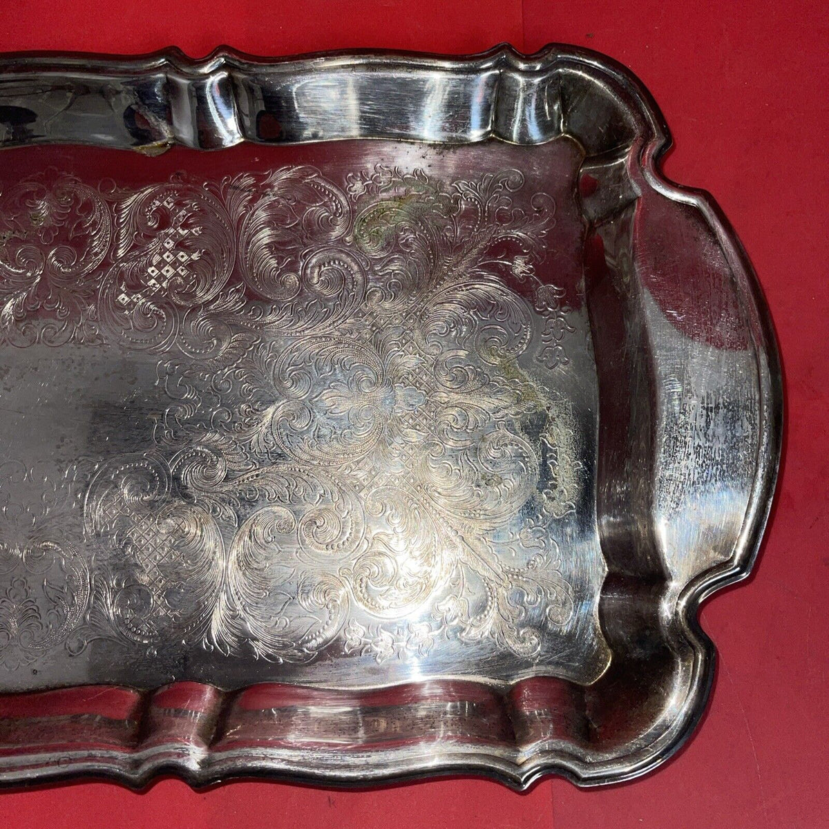 Vintage Oneida Georgian Silver Plated Tray