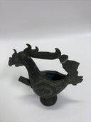 Ancient China Bronze Ware Dynasty Phoenix Bird Zun Wine Vessel Tea Pot