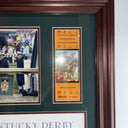 a collection of memorabilia commemorating S Jones 2004 Kentucky Derby victory