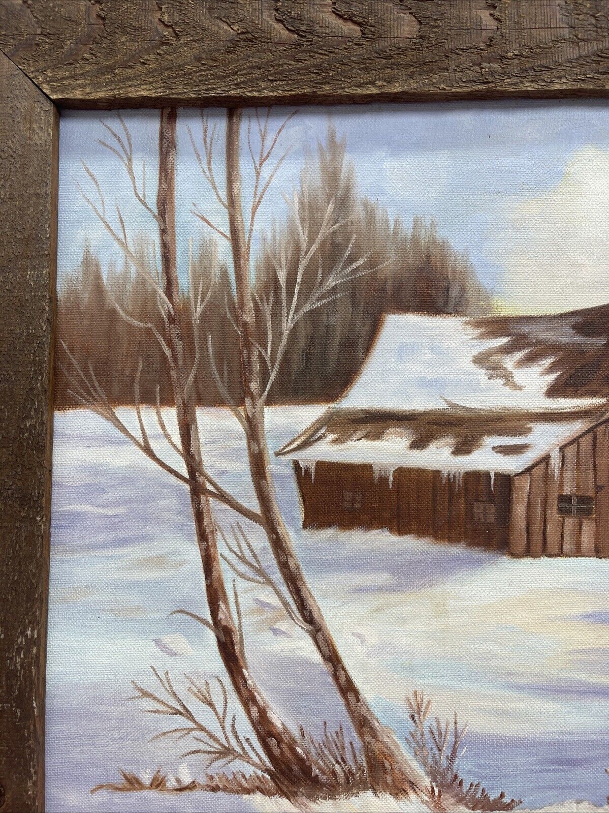 Vintage  Oil On Canvas Signed By Jayne Cowles