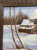 Vintage  Oil On Canvas Signed By Jayne Cowles