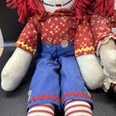 Vintage Raggedy Ann And Andy Handmade Dolls 25”/ Lot of 2