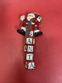 Vintage Santa Ornaments Resin Set Of 11