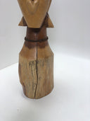 Vintage Folk Art Hand Carved Wood Woman Ethnic