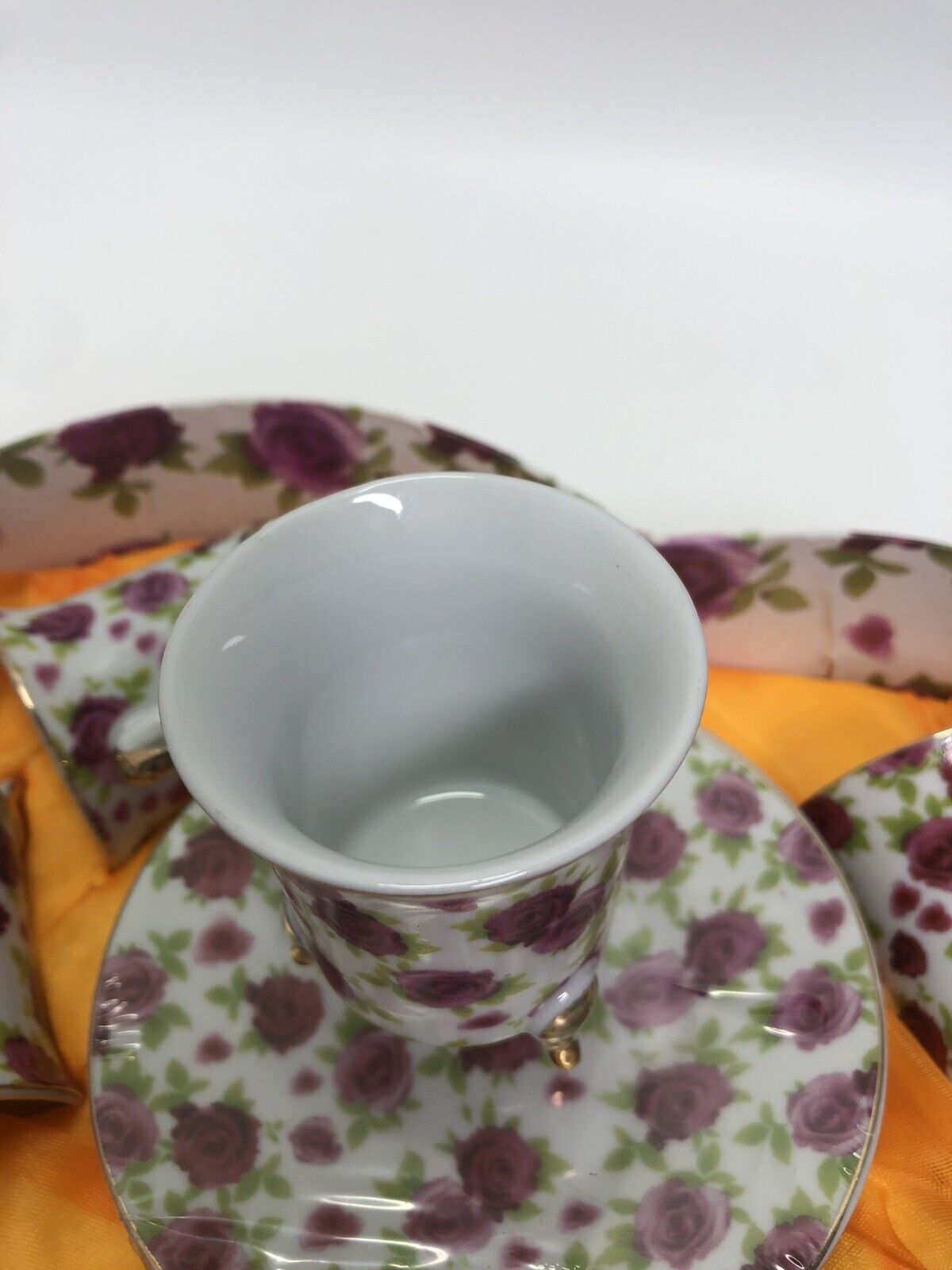 Set Of Coffee Saint Valentine 12 Piece New China Porcelain