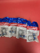 Campbell T9640435 Steel Galvanized 0.5 ton Capacity Anchor Shackle 1/4 in. Lot 4