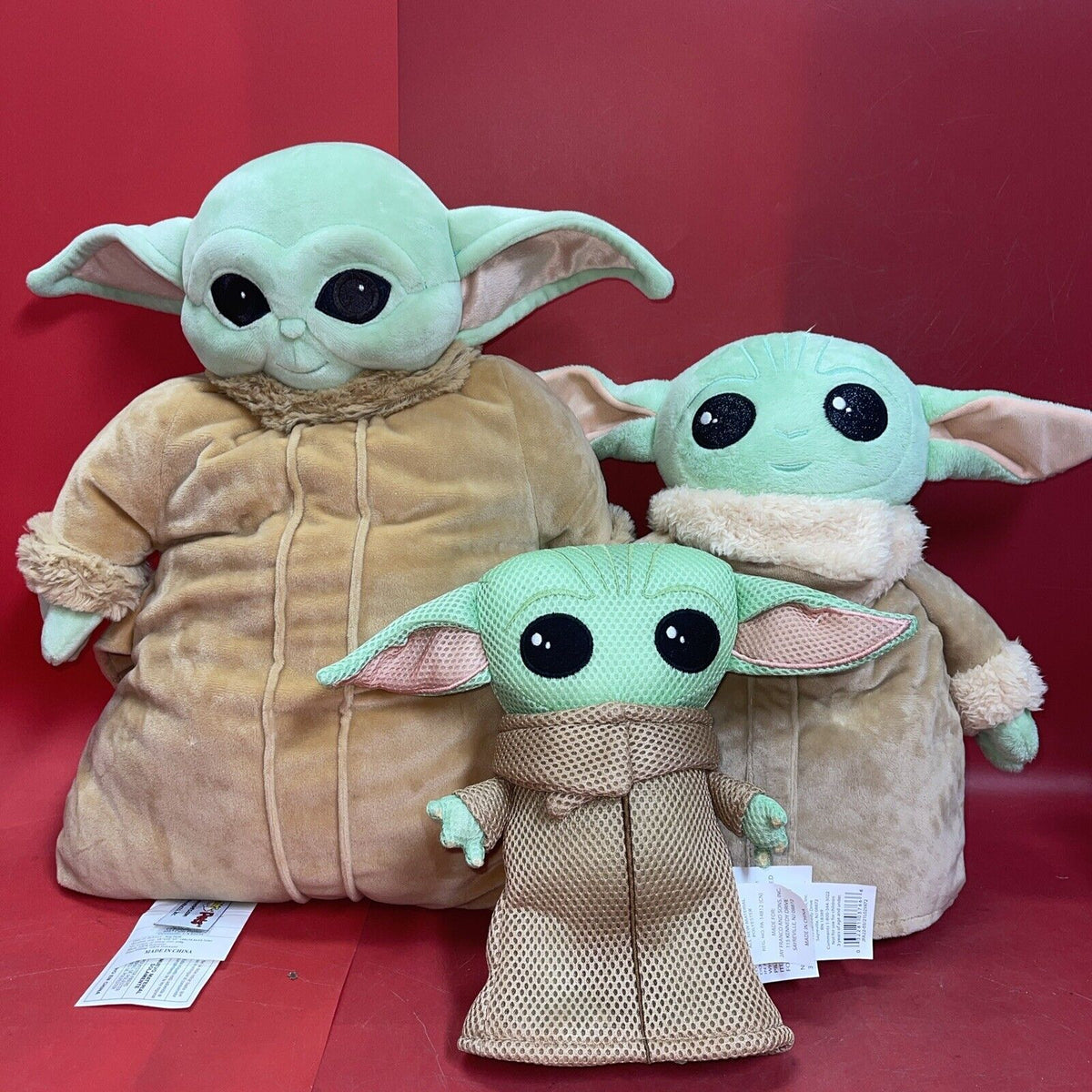 The Mandalorian Star Wars Grogu Baby Yoda Plush Lot Of 3