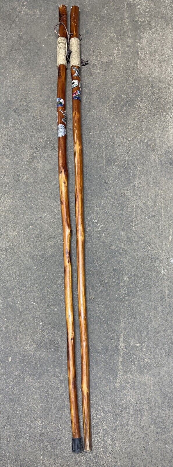 Vintage Wooden Walking Sticks 54”