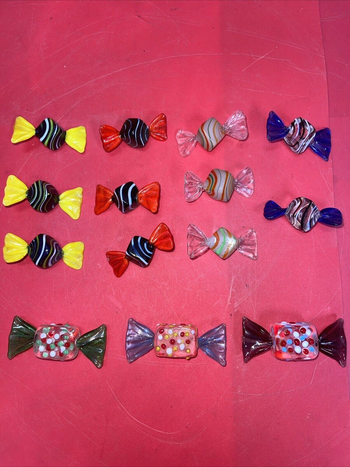 Vintage Handmade Murano Glass Candies Lot 14
