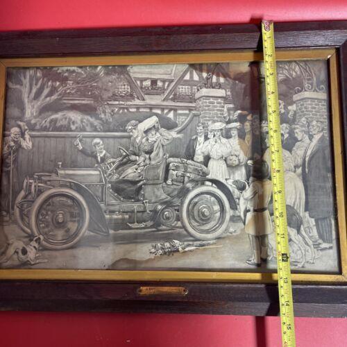 Vintage Late 1800's Walter Appleton Clark Orig Print "When an Owner Drives"