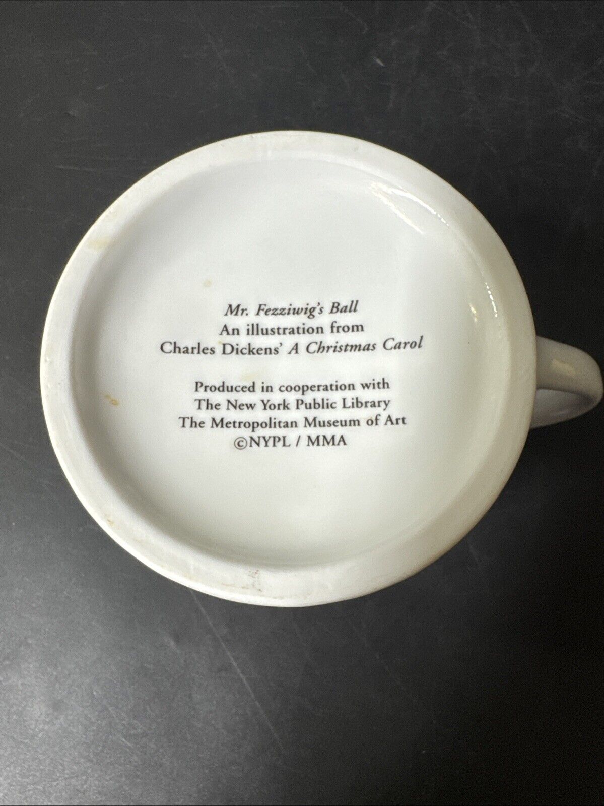 Coffee Mug Charles Dicken's A Christmas Carol Mr. Fezziwig's Ball Collectible