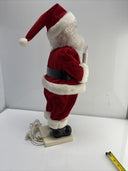 VTG Orginal Motion-ettes of Christmas sculptured Porcelite Santa Figure - Moves