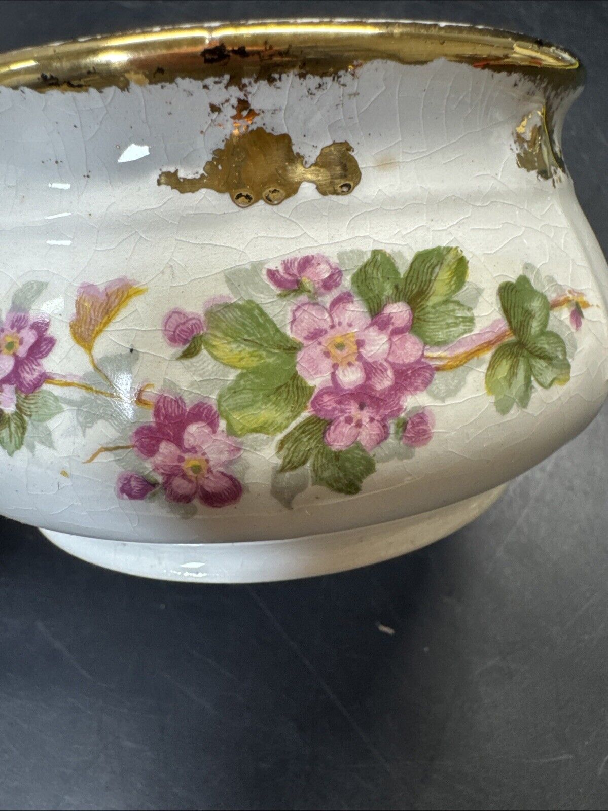 Vintage Porcelain Candy Dish Floral