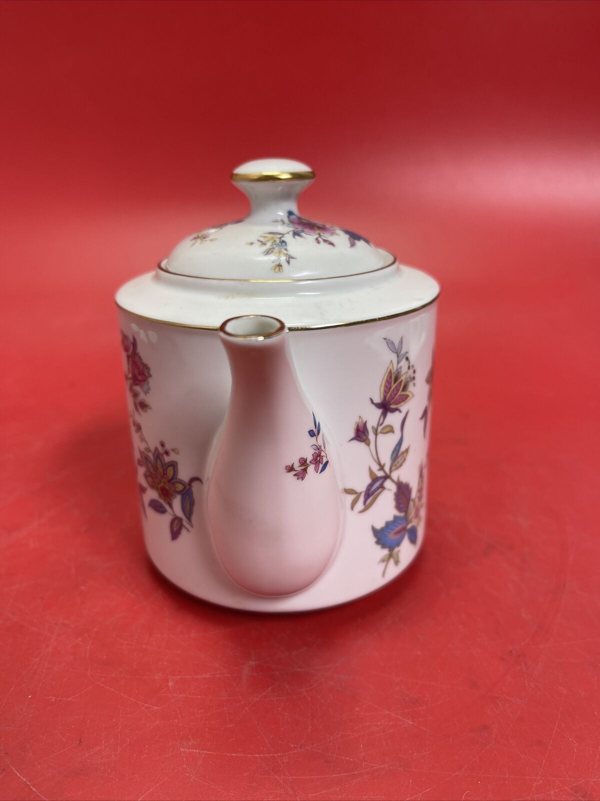 Beautiful Takahashi Japanese Porcelain Birds Floral  Teapot Tea Pot MCM