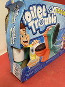 Hasbro Gaming Toilet Trouble Flushdown Kids Game Water Spray Box Damage!