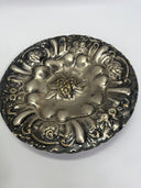 Crosby Silverplate Platter Tray Oval Seashell Scrollwork Edging Embossed