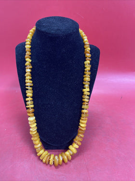 Vintage Beads, Natural Amber Necklace 48.0g