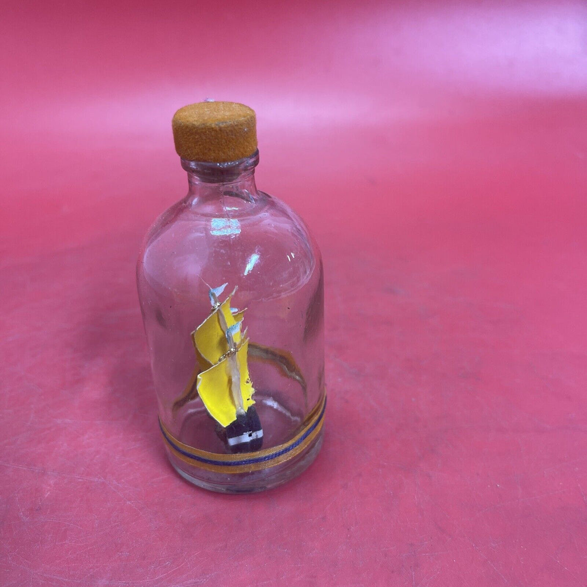 Vintage Cedar Point Souvenir Bottled Ship
