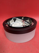 Home Decorators Collection 8in. Black LED Flush Mount.