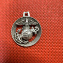 Old Sterling 925 Silver Saint Christopher Protect Us Religious Pendant