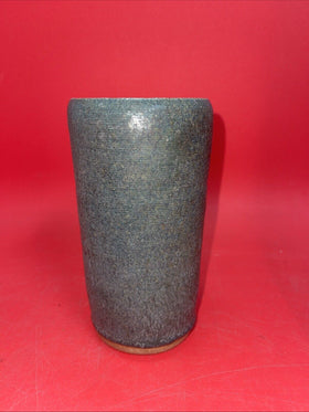 Studio Art Pottery Stoneware Vase Artist Signed Hand Thrown Vintage 6”H