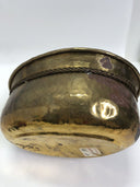 Round Solid Brass Planter w/ Rope Tassel Accent