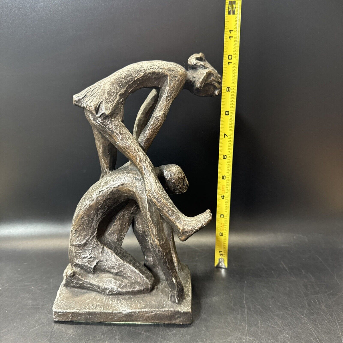 Vintage Austin Productions Chalk Ware Sculpture, Leapfrog