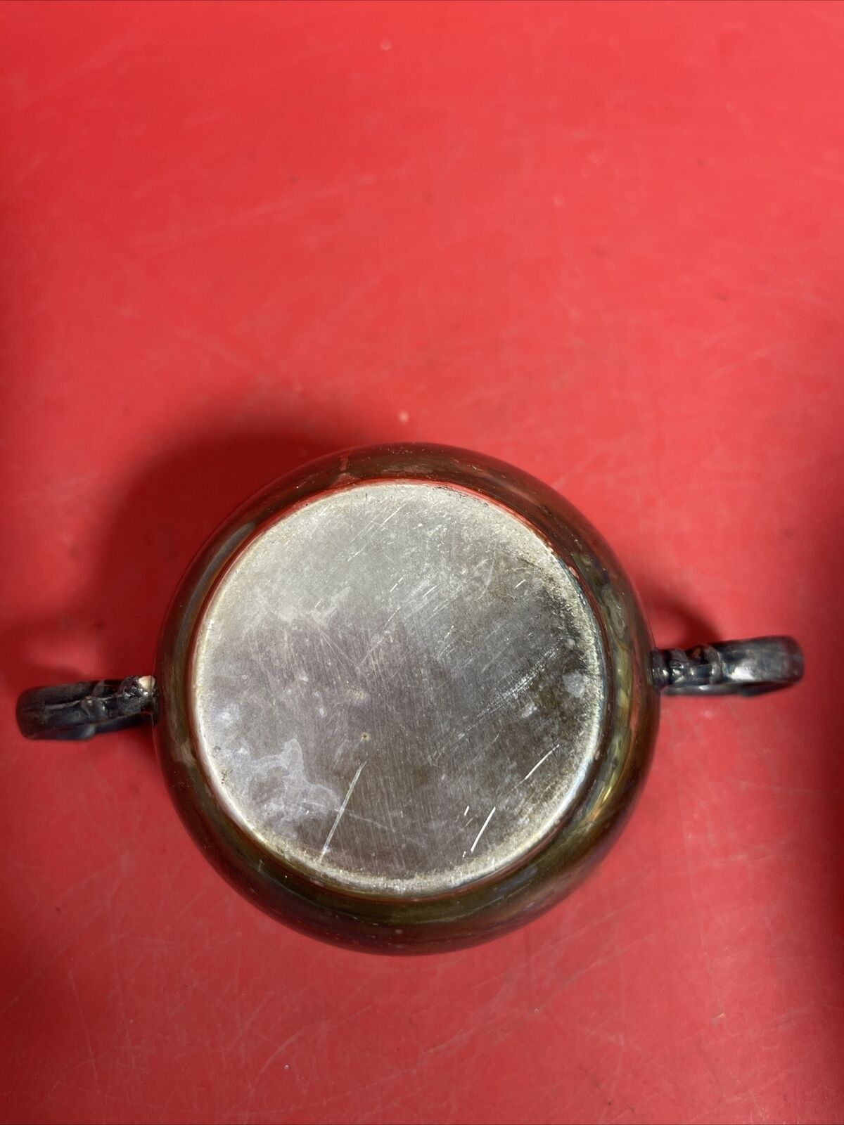 Decorative Sheridan E. P. S. Silverplate lidded sugar bowl ,creamer &tray