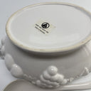 Basic White Soup Tureen  over and back 3 pieces Made in Portugal
