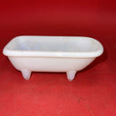 Vintage Dollhouse Furniture - Bathroom Porcelain or Ceramic - Tub, Sink, Tiolet