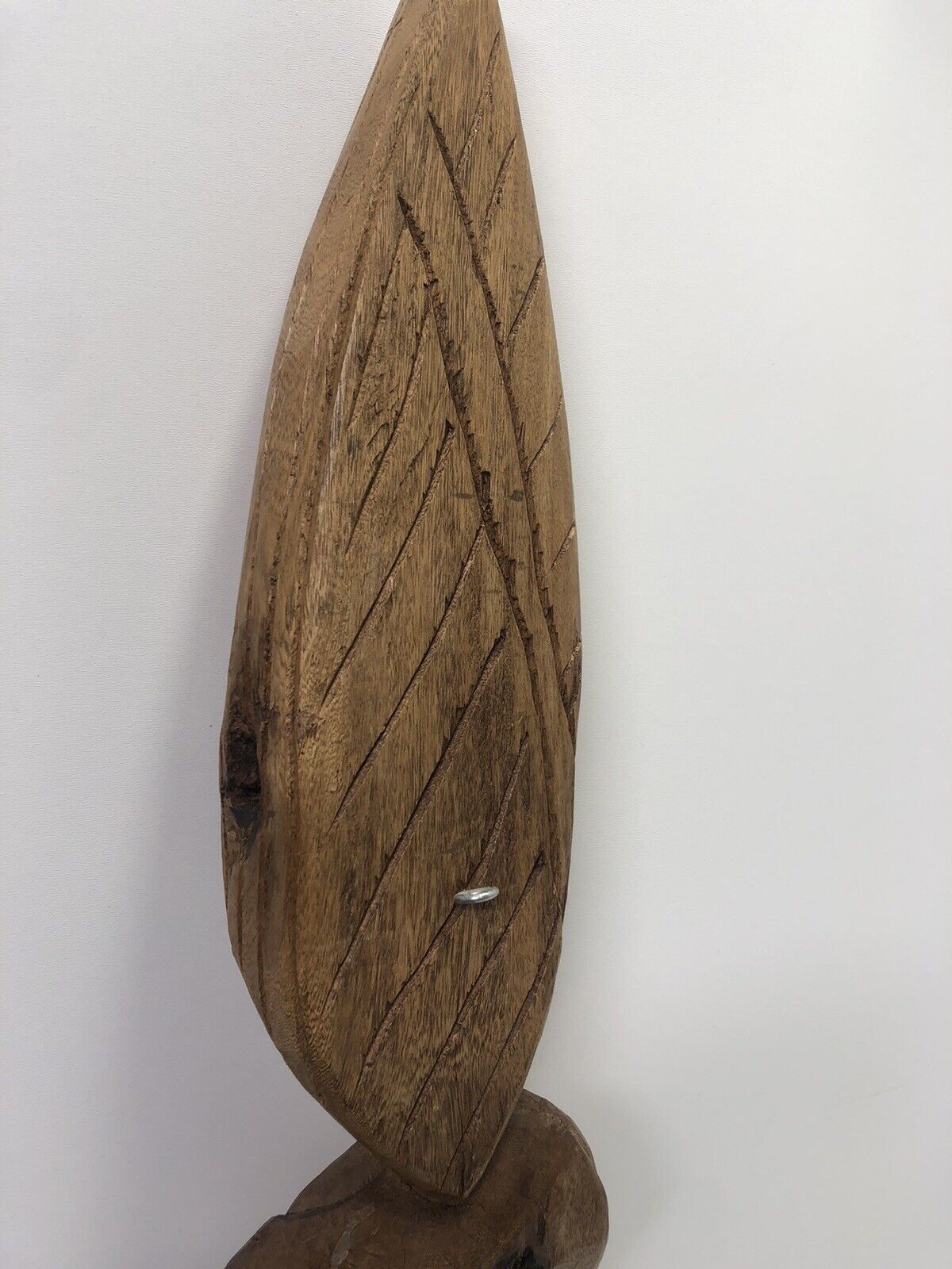 Hand Carved Wooden Statue From The Bahamas 