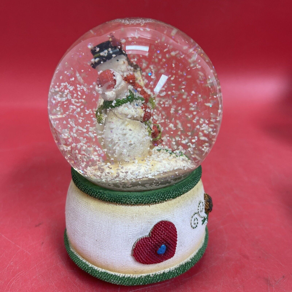 Vintage Snowman Snow Globe Music