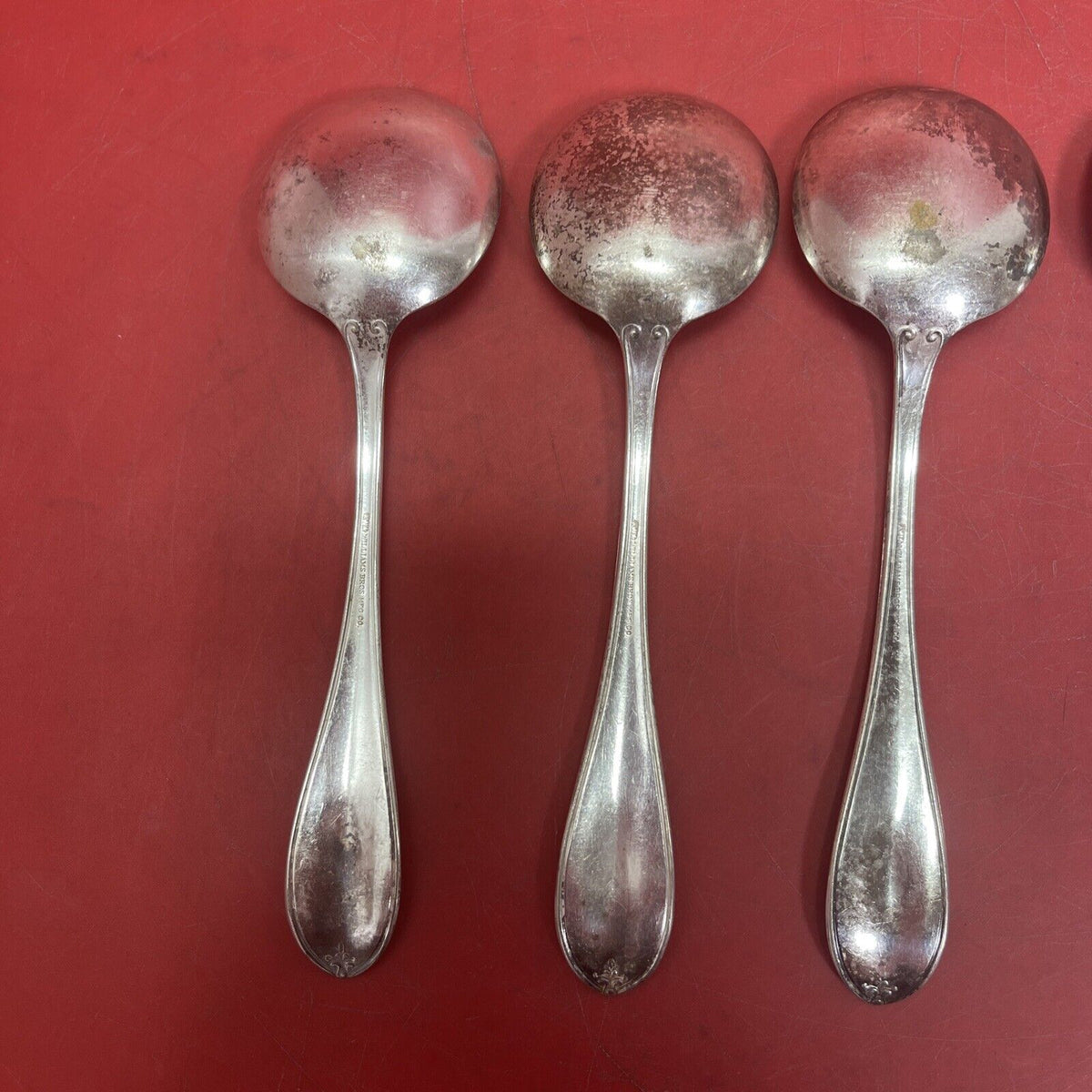 Williams Bros. Mfg. Co. Silverplate spoon Queen Helena Pattern Lot 6