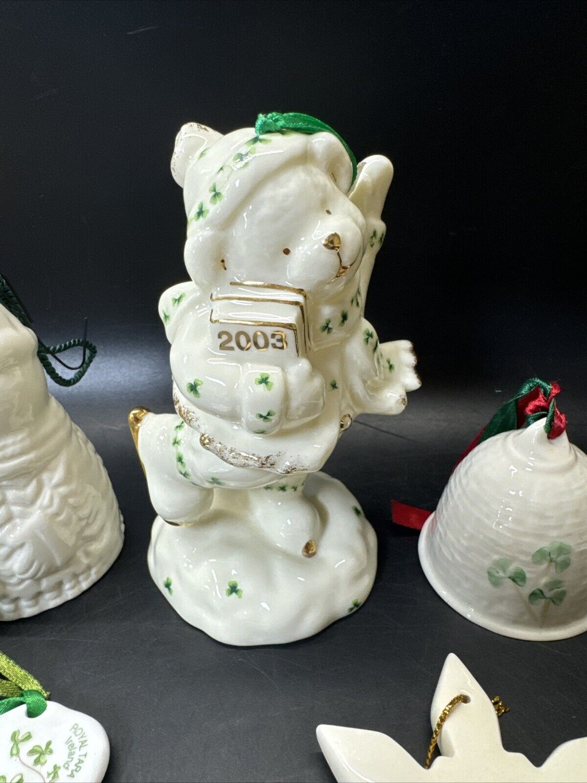 Irish Celtic Ceramic Christmas Ornaments/ Lot Of  8