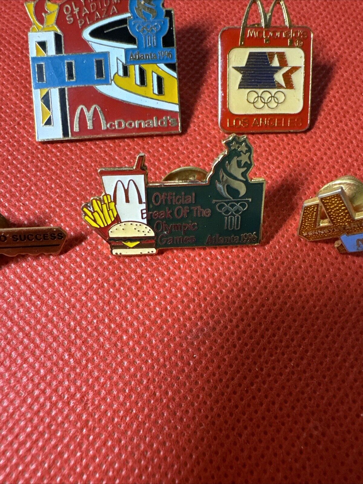 Lot of 5 McDonald's employee Pins