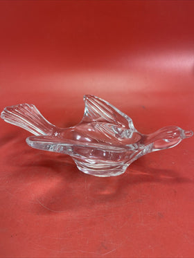 CRISTALLERIES ROYALES DE CHAMPAGNE FRANCE LEAD CRYSTAL BIRD MARKED