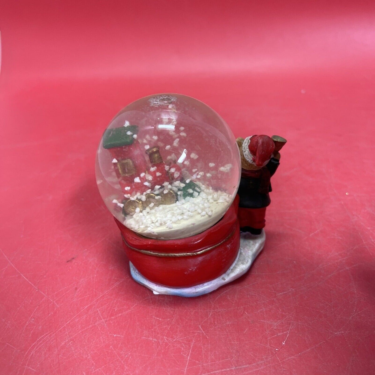 Vintage Lot 3 Santa ,Teddies,Snowman-Glass Snow Globe